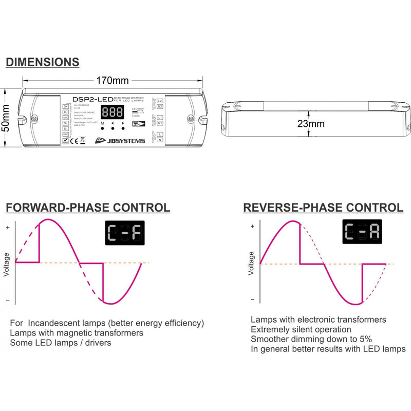 DSP2-LED MOSFET DIMMER JB SYSTEMS