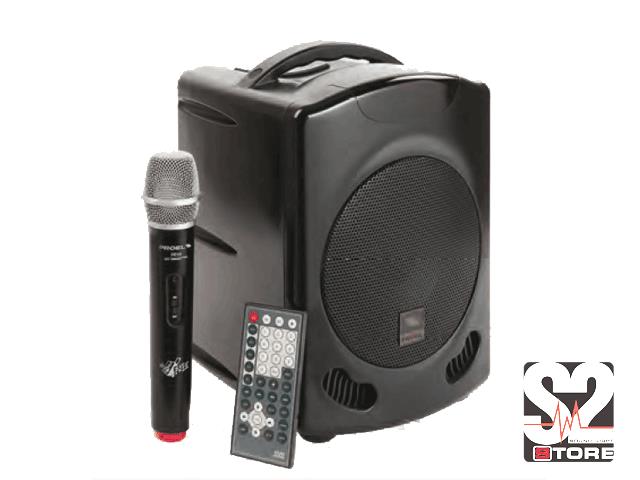 FREE6 PROEL LUIDSPREKERSET + CD/DVD/MP3 + HANDHELD 60W