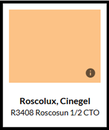 Cinegel #3408 Rosco Correctiefilter Roscosun 1/2 CTO (50x60cm)