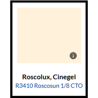 Cinegel #3410 Rosco Correctiefilter Roscosun 1/8 CTO (50x60cm)
