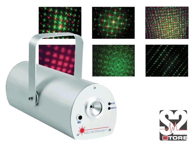 LASER TWINKLING LASER 200mW GROEN-ROOD S2