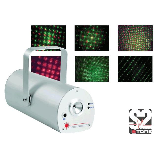 LASER TWINKLING LASER 200mW GROEN-ROOD S2