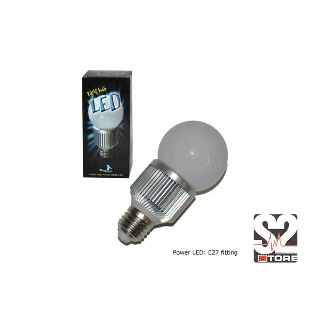 LEDLAMP 5X 1W 220V WIT E27 S2
