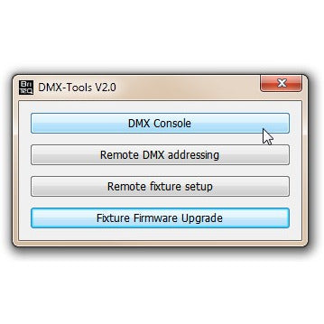 FIRMWARE UPDATER BRITEQ ALLROUND DMX SETUP TOOL, incl SOFTWA
