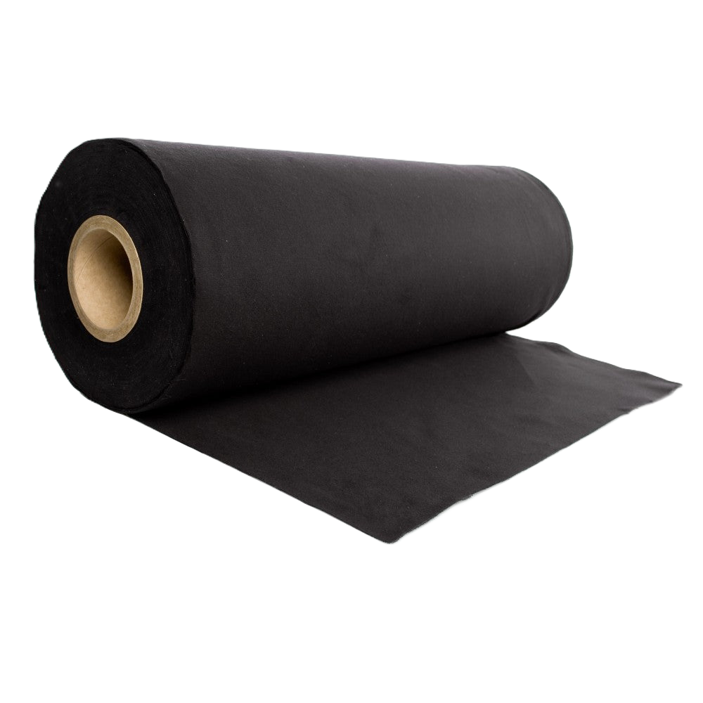 Scheurdoek 140g/m² Brandwerend M1 1.3m x 60m (Zwart)