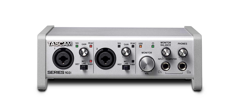 Series 102i Tascam USB Audio/MIDI Interface