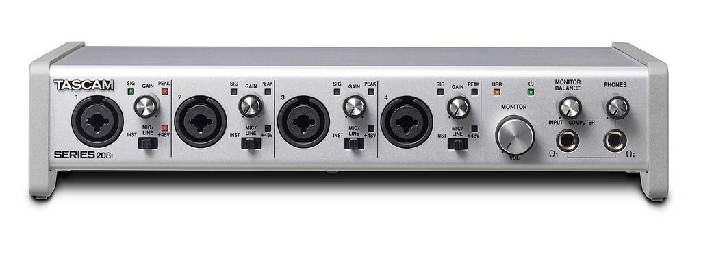 Series 208i Tascam USB Audio/MIDI Interface