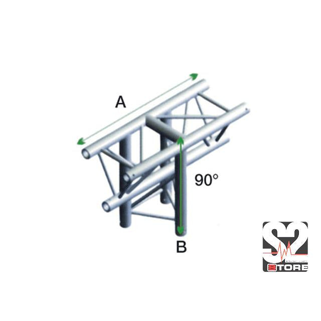 DECO 22 DRIEHOEK 90� T-STUK 3-WEG VERT. APEX DOWN TRUSS
