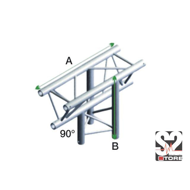 DECO 22 T-STUK UP/DOWN 3 WEG (DRIEHOEK)