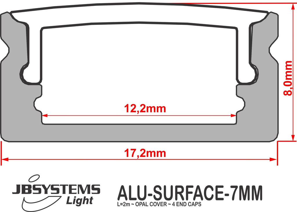 ALU-SURFACE-7mm JB SYSTEMS