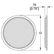 G12 LUIDSPREKERGRILL ZWART 12" PENN ELCOM