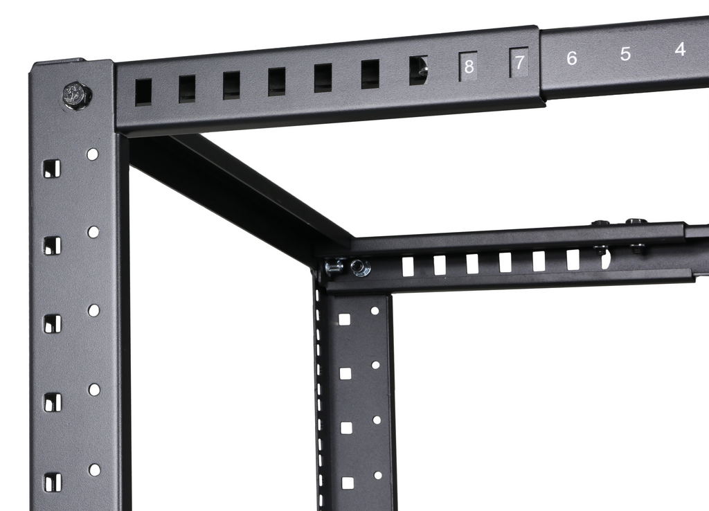 4-POST OPEN FRAME 19" RACK - 42 UNIT - 550~950MM MAX 450KG