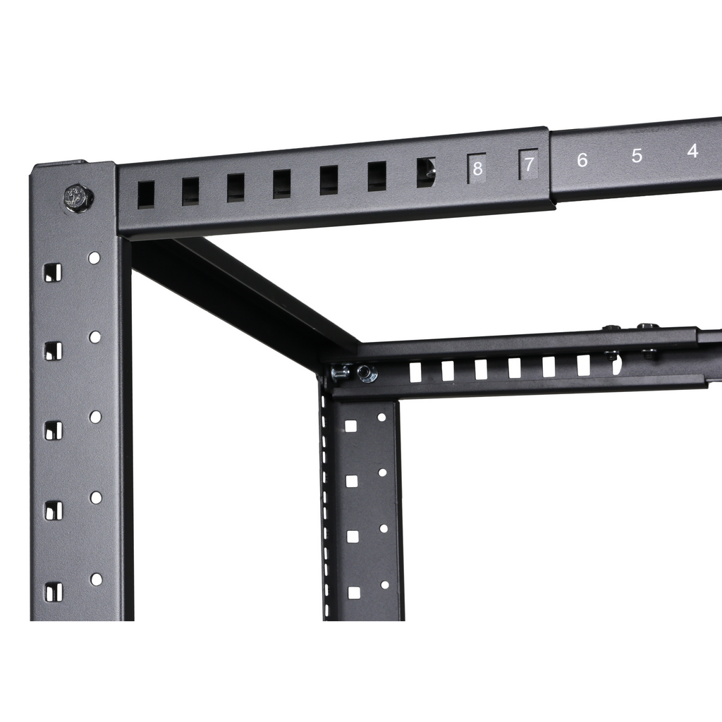 4-POST OPEN FRAME 19" RACK - 42 UNIT - 550~950MM MAX 450KG