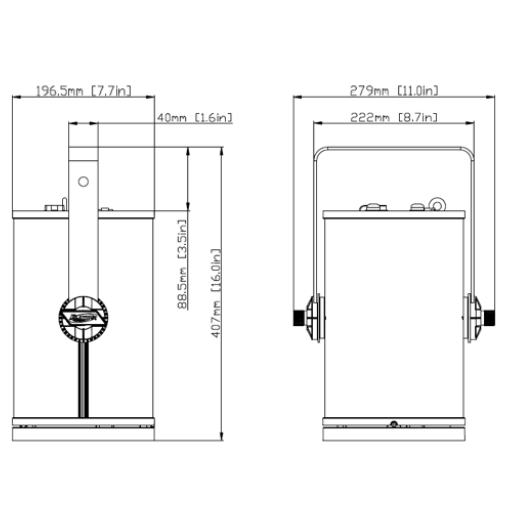 FUZE PENDANT ELATION 230W 5IN 1 RGBWL 45� LED ARMATUUR