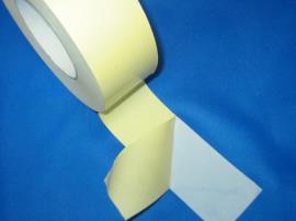 Dubbelzijdige Tape Exhibition Geel 50mm x 50m