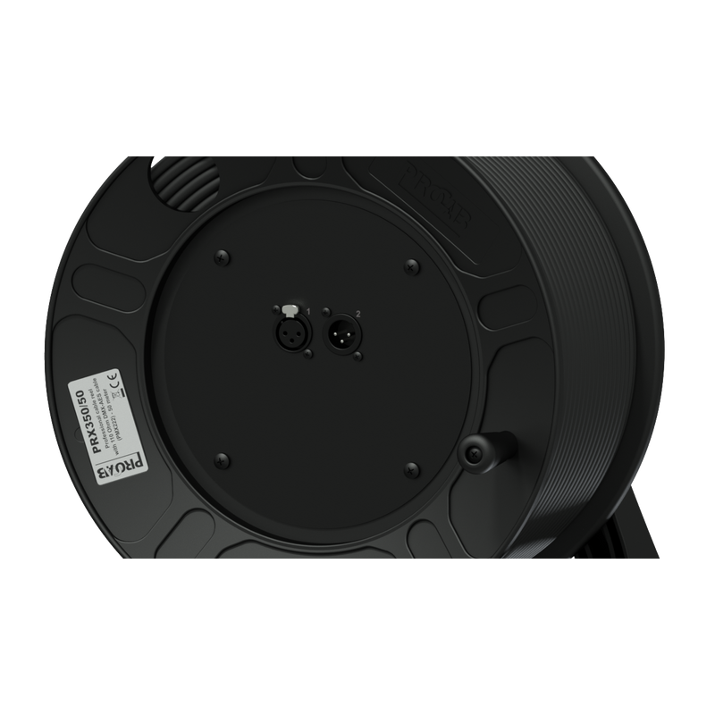 CABLE REEL WITH DMX KABEL 50m 3-POLIGE XLR NEUTRIK