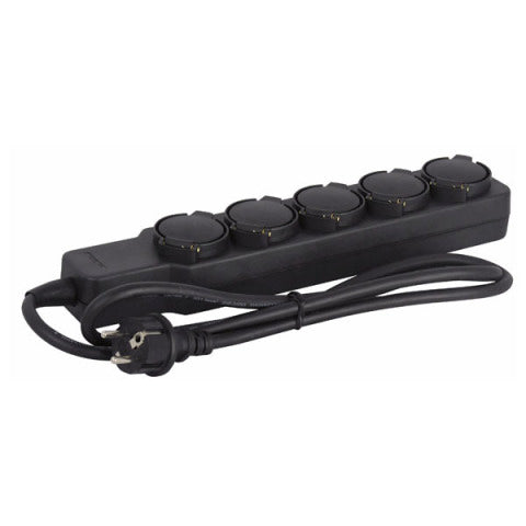 VERDEELDOOS 5WEG ZWART DAP AUDIO.