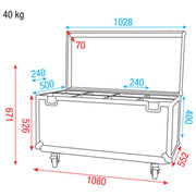 D7511 FLIGHTCASE VOOR 8X PAR 64 DAP AUDIO
