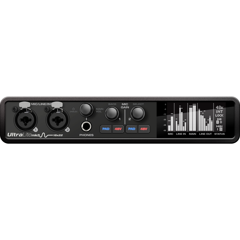ULTRALITE MK5 MOTU 18-input / 22-output USB AUDIO INTERFACE