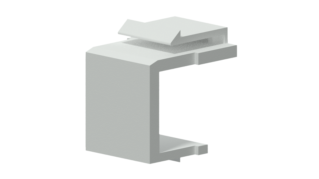 KEYSTONE BLIND PLATE PROCAB (WHITE)