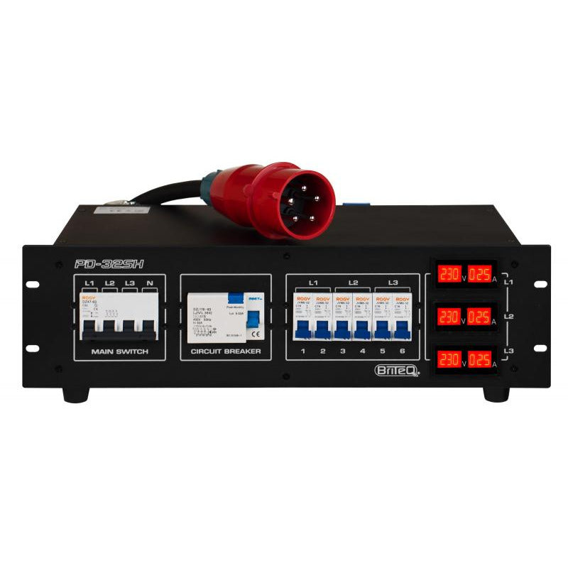 PD-32SH/FRA-BEL BRITEQ POWER DISTRIBUTOR 32A (FRANKRIJK+BEL)