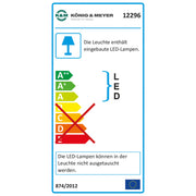 12296 LED PIANO LAMP ZWART K&amp;M