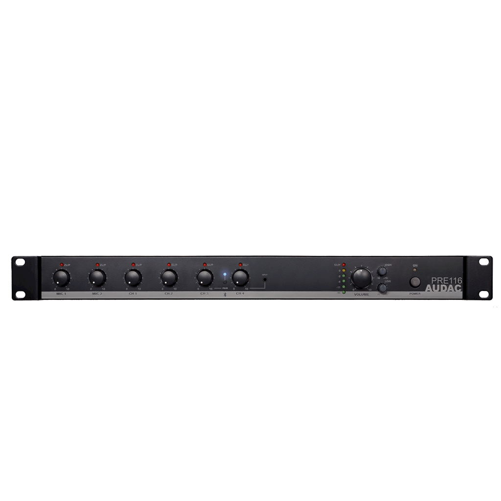 PRE116 AUDAC 1 ZONE 19" MIXER - BLUETOOTH RECEIVER