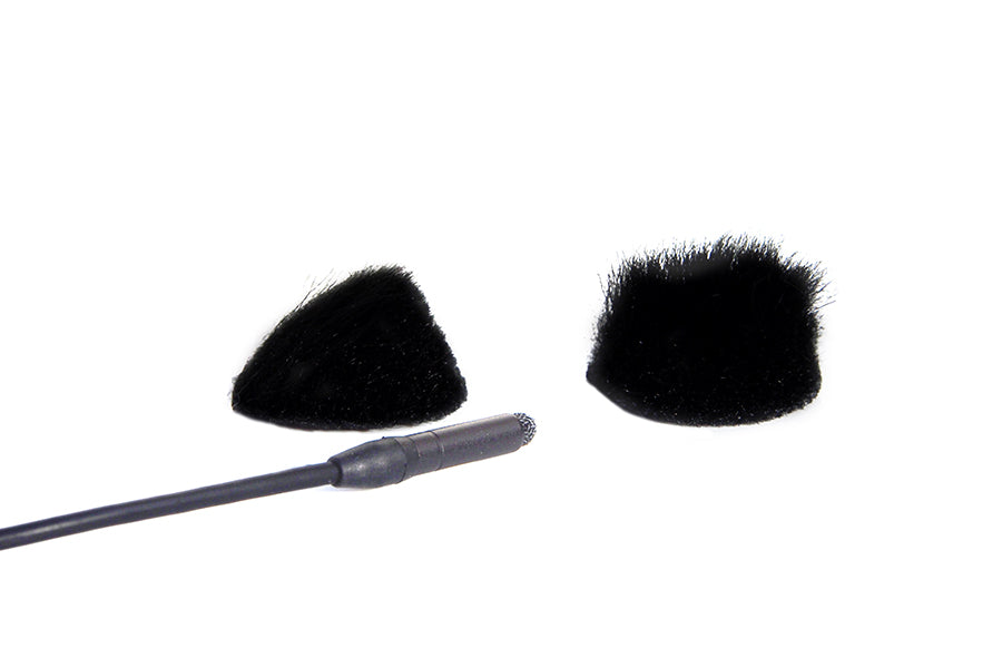 Black Overcovers, 30 x Stickies, 6 x Micsblack Fur discs Rycote