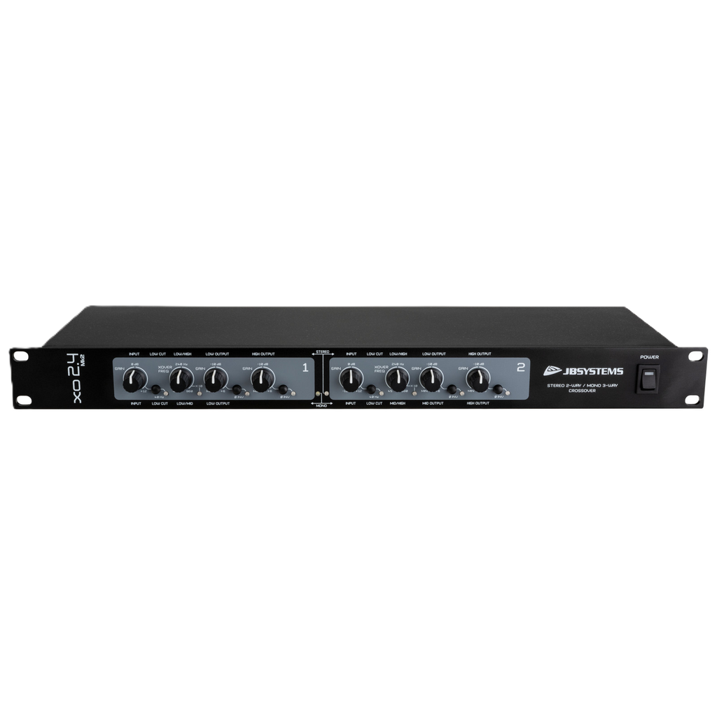 XO 2.4 MK2 JB SYSTEMS 2WEG-3WEG MONO ACTIEVE CROSS-OVER