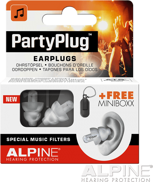 PARYPLUG GEHOORBESCHERMING ALPINE TRANSPARANT