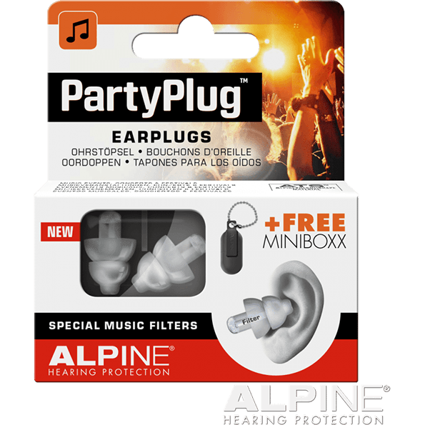 PARYPLUG GEHOORBESCHERMING ALPINE TRANSPARANT