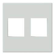 CP45KS2/W CONNECTION PLATE 45 X 45MM 2 X KEYSTONE HOLE WIT PROCAB