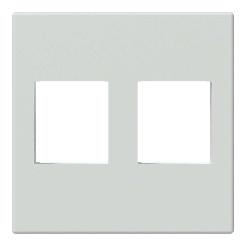CP45KS2/W CONNECTION PLATE 45 X 45MM 2 X KEYSTONE HOLE WIT PROCAB