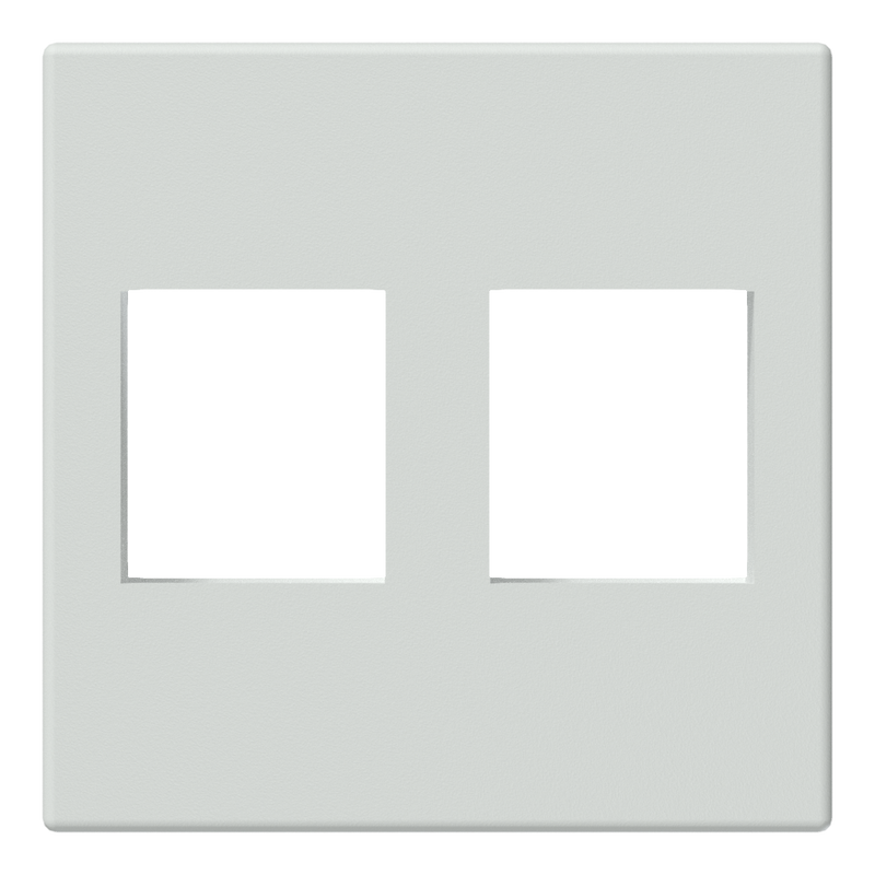 CP45KS2/W CONNECTION PLATE 45 X 45MM 2 X KEYSTONE HOLE WIT PROCAB