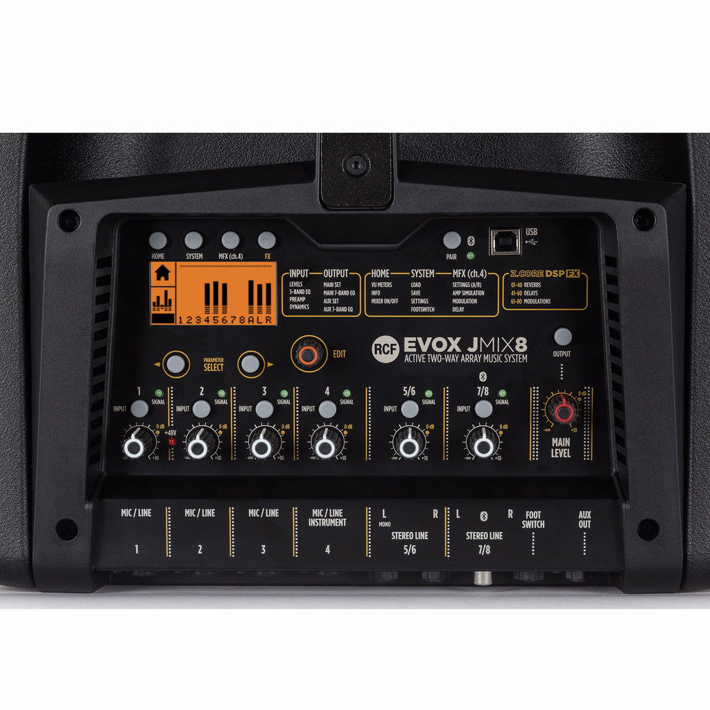 EVOX JMIX8 RCF ACT. 2-WAY SYSTEM + DIGITAL 8-CH. MIXER 700W