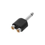 4-Star Adam Hall Y-Adaptor 2 x RCA F to Jack M