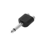 4-Star Adam Hall Y-Adaptor 2 x RCA F to Jack M