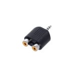 4-Star Adam Hall Y-Adapter 2 x RCA F naar Mini Jack M