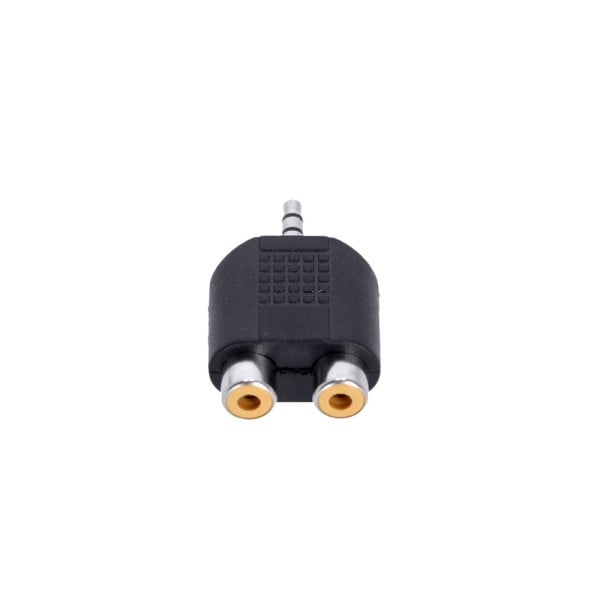 4-Star Adam Hall Y-Adapter 2 x RCA F naar Mini Jack M