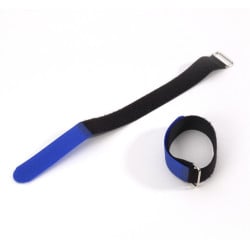 Hook and Loop Cable Tie Adam Hall 200 x 20 mm Blue (10 pieces)