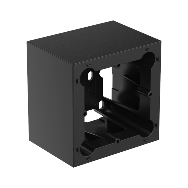 WB200/SB Audac Surface Mount Wall Box for 80 x 80 mm Wall Panels (Black)