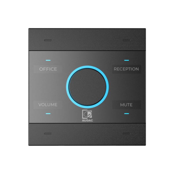 NCP105/B Audac Universal Network/PoE Wall Panel Controller (Black)