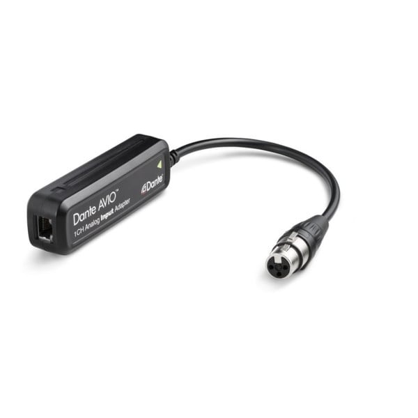 ADP-DAI-AU-1X0 Audinate Dante AVIO - 1-kanaals Analoge ingang Adapter XLR V