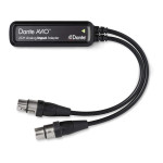 ADP-DAI-AU-2X0 Audinate Dante AVIO - 2-kanaals Analoge ingang Adapter XLR V