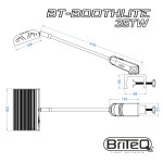 BT-BoothLite 35TW Briteq LEDarmatuur voor Beurstands