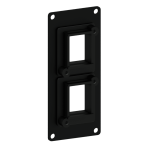 CASY107/B Caymon 1 Space Cover Plate for 2 x Keystone Adapter