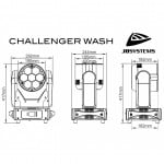 Challenger Wash JB-Systems Wash Movinghead