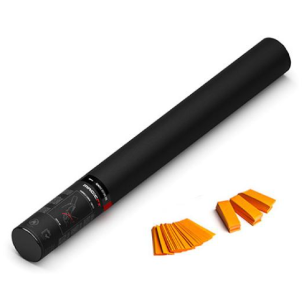 Handheld Confetti Shooter Magic FX 50cm Paper Orange