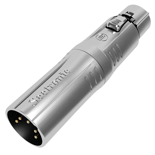 OVERGANG XLR 5P M naar XLR 3P F Seetronic