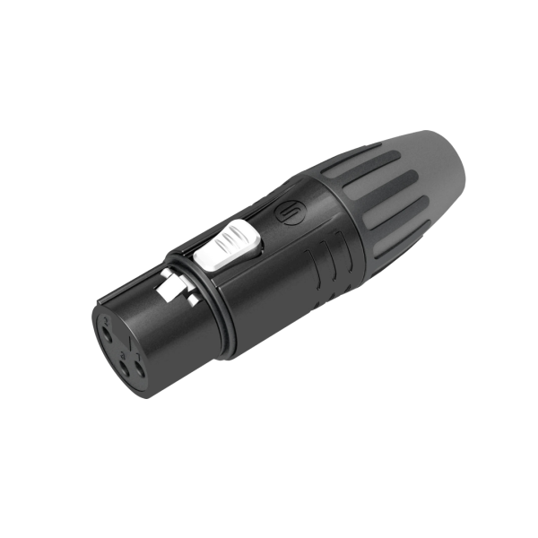 SCMF3BG Seetronic XLR 3P V Stekker Zwart